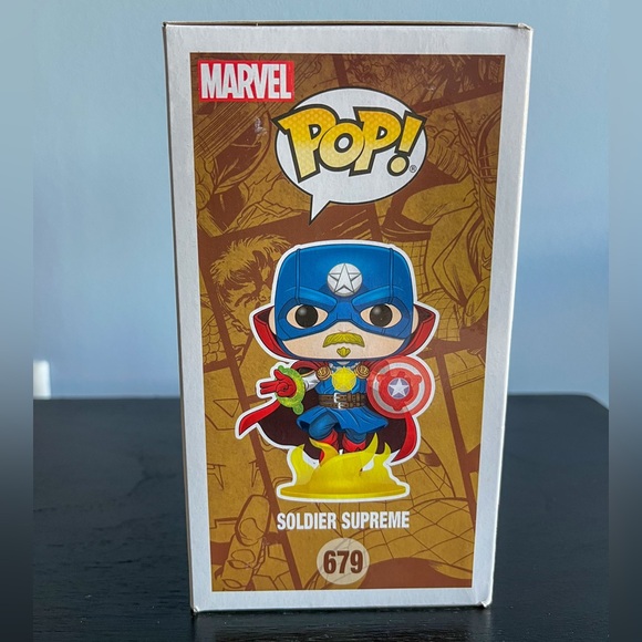 Chris Evans signed Funko Pop! #679 Soldier Supreme with COA - Picture 5 of 9